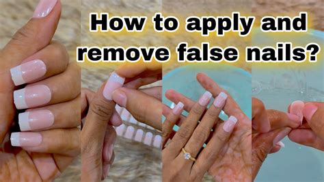 can i use shoe glue for fake nails|putting on false nails.